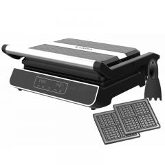 3 sets plates detachable contact grill 