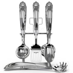 QANA Factory Wholesale OEM 7Pcs Stainless Steel Kitchenware Tools set kitchen utensil