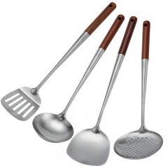 QANA  Pure titanium spatula spoon slotted spoon household kitchenware