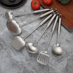 QANA  304 stainless steel spatula household soup spoon colander set
