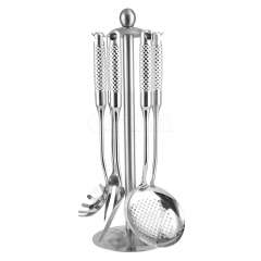 7PCS PP handle electroplated kitchen utensil set