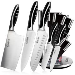 Free Sample QANA Factory Wholesale OEM Damascus Stainless Steel Kitchen Chef Butcher Knife With Gift Case Japanese Cleaver Knife