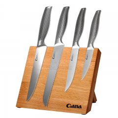 Stock Quality professional kitchen knives Sharp chefs knives with stainless steel handle 5 pcs