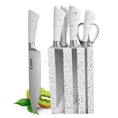 Spot batch spray 8-piece kitchen knife fruit knife meat cutting gift set hollow handle set knife