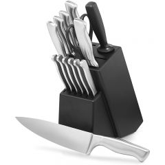 Knife Set 15pc Ultra Ultra- Sharp Cutlery Knife Set with Steel Blades for Precise Cutting Stainless Steel