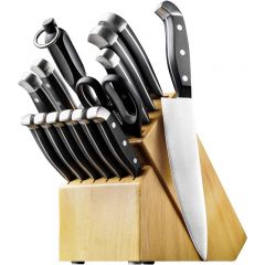 Premium Quality 15-Piece Knife Set with Block, Razor-Sharp, German Engineered Knife Informed by over 100 Years of Masterful Knife Making, Lightweight and Strong, Dishwasher Safe