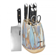 7-piece Three-layer steel frying pan