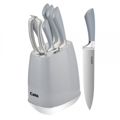 7-piece Three-layer steel frying pan