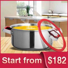 NEW stainless steel 3 ply cookware set