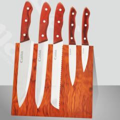 Colorful Knife Set with wood handle