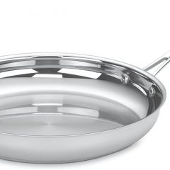 Cuisinart 422-30H Contour Stainless 12-Inch Open Skillet with Helper Handle