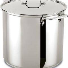 All-Clad 59916 Stainless Steel Dishwasher Safe Stockpot Cookware, 16-Quart, Silver