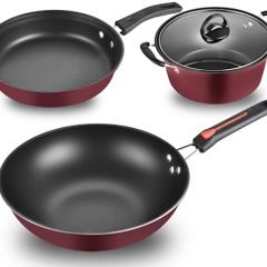 Frying Pan With Lid 2 PCS cookware Set