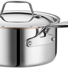 Legend Stainless 3-Quart Copper Core 5 ply Stainless Steel Sauce Pot with Lid