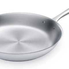 Frying Pan, imarku 12-inch Stainless Steel Pan, Tri-ply Bottom Skillet Cookware
