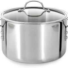 Calphalon (1767727) Tri-Ply Stainless Steel 8-Quart Stock Pot with Cover