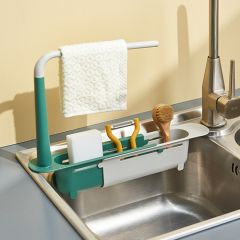 Kitchen sink rack supplies household large water filter drain basket  sink retractable rack storage