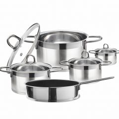 Kitchen cooking pot Stainless Steel Pots Pans Emeril Chef Cooking Dining Silver