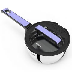 Long tubular handle milk pan