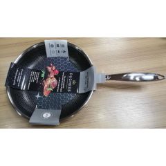 3-layer steel honeycomb frying pan