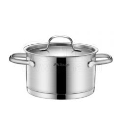 Single thread ear right Angle stockpot flat steel lid