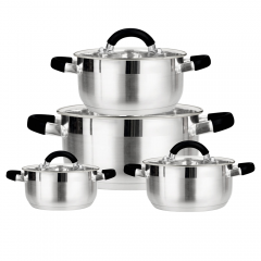8PCS set of straight pans with cut edges