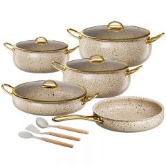 12Pcs Stainless Steel Cookware Set Non-stick Cooking Pot