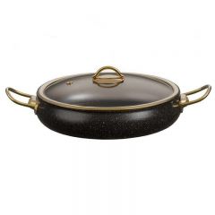 Durable Nonstick Marble Coated Aluminum New Shape Good Quality Handwork Cookware Wholesale Pots for Stainless Steel Handle