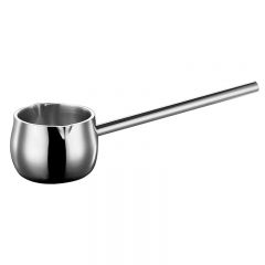 Stainless Steel Pouring Oil Mini Pot Hotel Restaurant Thickened Deep Hot Oil Pan Flat Bottom Durable Pouring Oil Small Pot