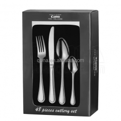 Best Selling Tableware set 48pcs Stainless Steel Cutlery set high quality Mirror polish spoon set