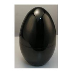 24PCS black egg shaped cutlery bucket set