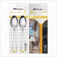 4PCS gold-plated Soup Spoon