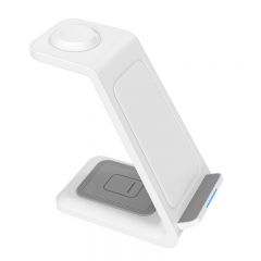 Wholesale 15W Wireless Fast Charging for iPhone 3 in 1 Fast Charging Stand Phone 3 in 1 Wireless Charge Multifunction