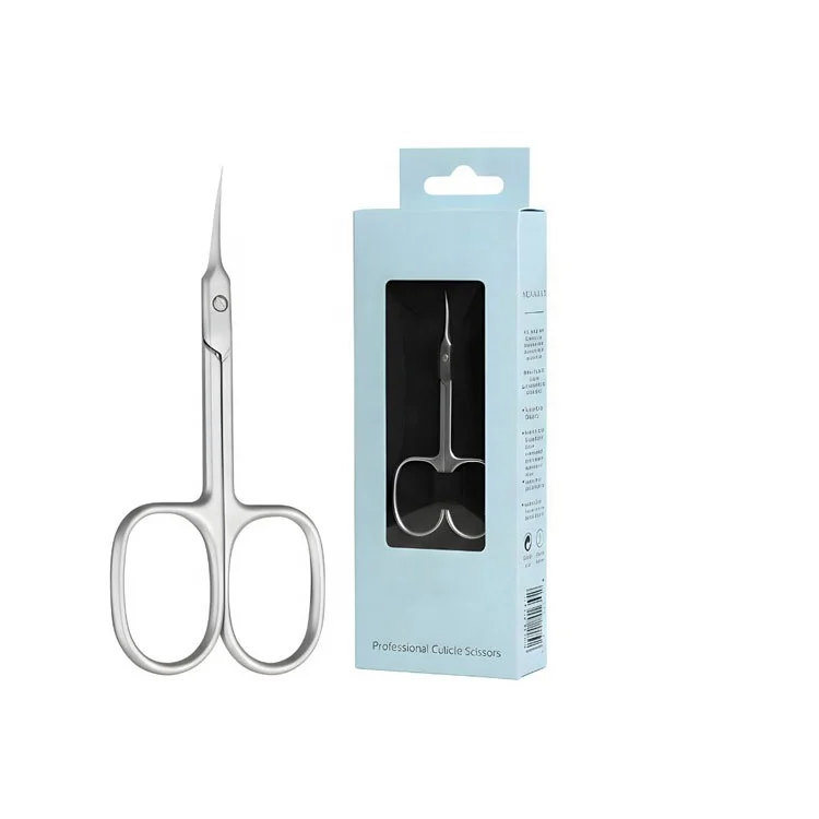 Stainless Steel Silver Color Cuticle Scissors Fine Tip Precision Nail Trimming Manicure Pedicure Grooming Tool