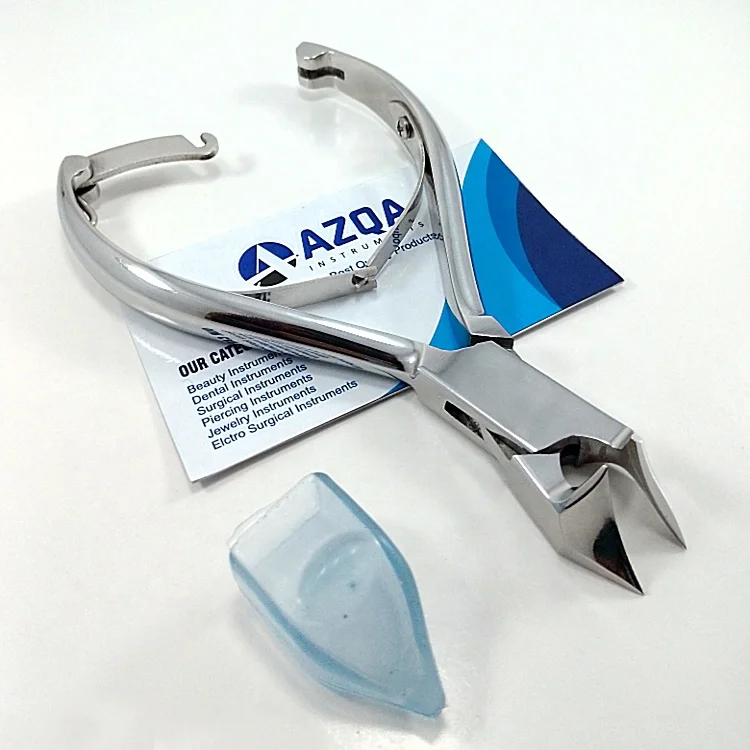 Hot Selling Stainless Steel Podiatry Nipper With Moon Shape Blades And Safety Lock Ideal For Thick Toenails And Foot Care