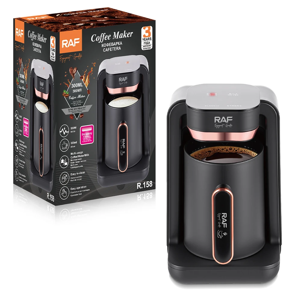 Raf R.158 Coffee Maker 300ml Capacity 500w Ntc Heating Coffee Water Milk Machine For Home Office Daily Use