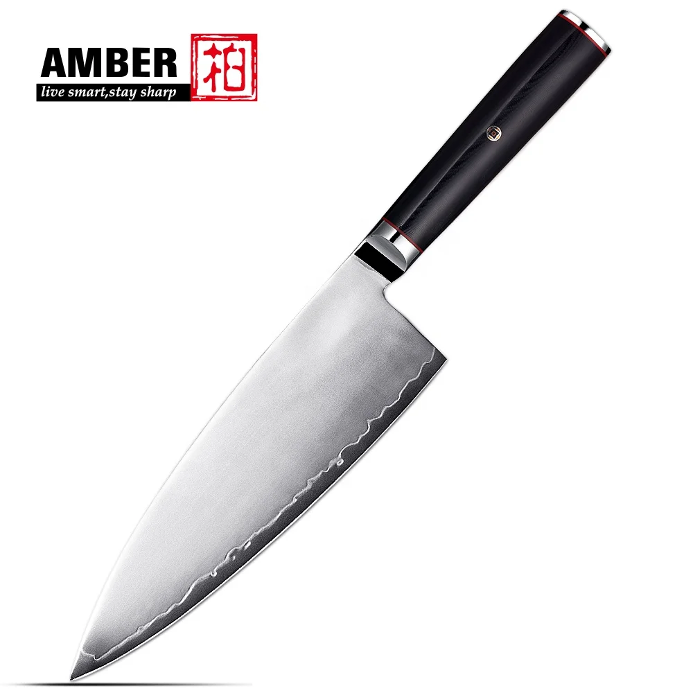 Custom Logo Right Handle 7inch Vg10 High Carbon Steel Fish Deba Knife With Black G10 Handle Eco-friendly Gift Box