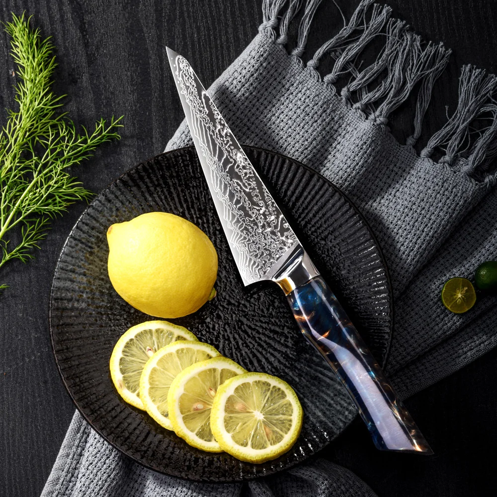 Manufacturer Professional Kitchen Utility Knives Damascus Paring Knife 3.5 Inch Vegetable Fruit Meat Custom Kitchen Knives